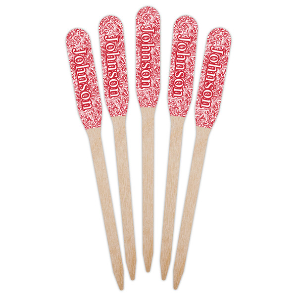 Swirl Wooden Food Pick - Paddle - Fan View