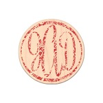Swirl Genuine Maple or Cherry Wood Sticker (Personalized)