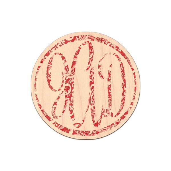 Custom Swirl Genuine Maple or Cherry Wood Sticker (Personalized)