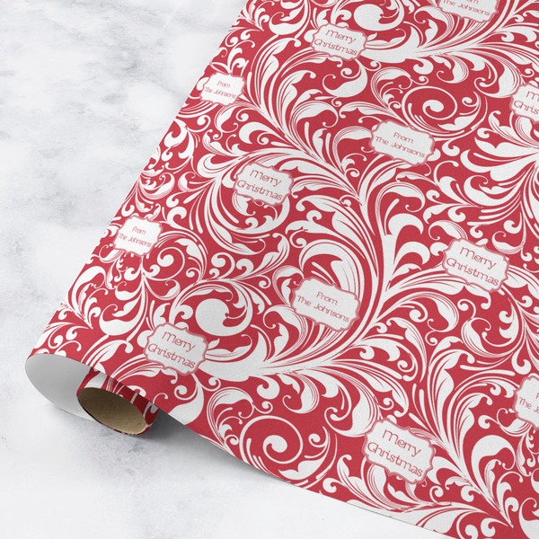 Custom Swirl Wrapping Paper Roll - Medium - Matte (Personalized)