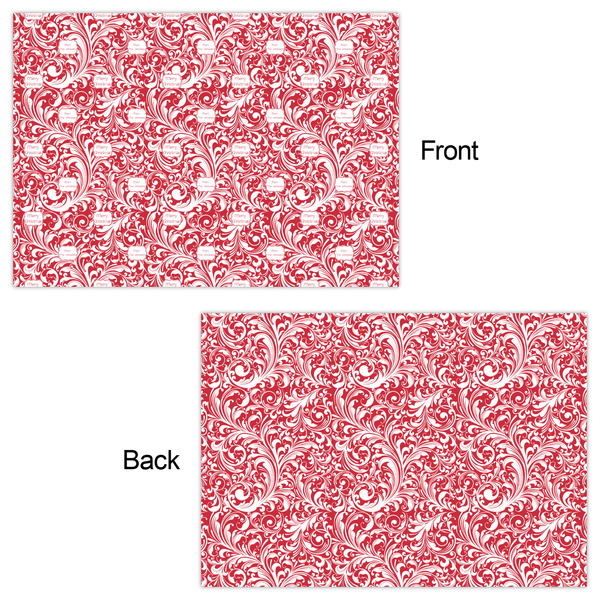 Swirl Wrapping Paper Sheet - Double Sided - Front & Back