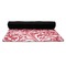 Swirl Yoga Mat Rolled up Black Rubber Backing