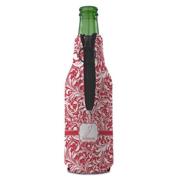 Swirl Zipper Bottle Cooler - BACK (bottle)