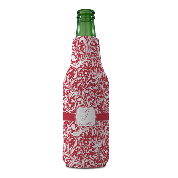 Swirl Zipper Bottle Cooler - FRONT (bottle)