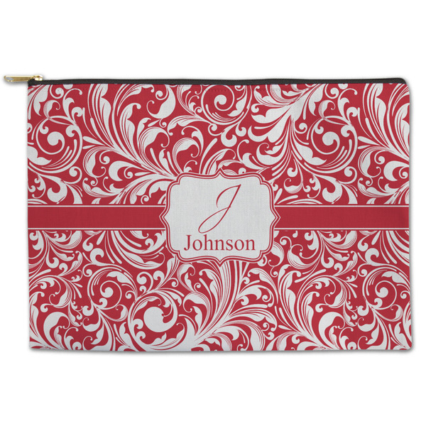 Custom Swirl Zipper Pouch - Large - 12.5"x8.5" (Personalized)