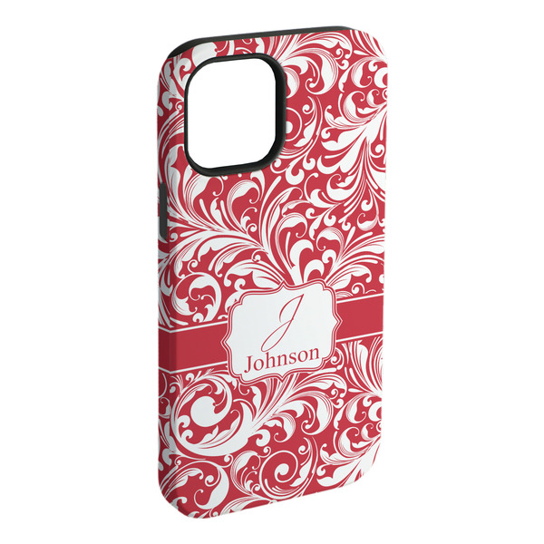 Custom Swirl iPhone Case - Rubber Lined (Personalized)