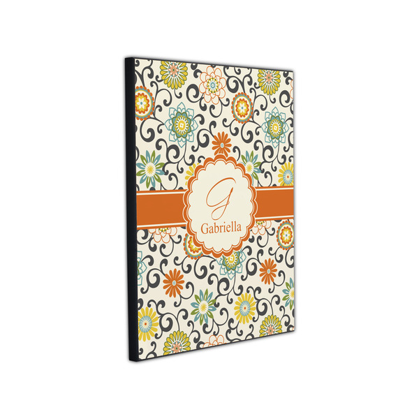 Swirls & Floral 11x14 Wood Print - Angle View