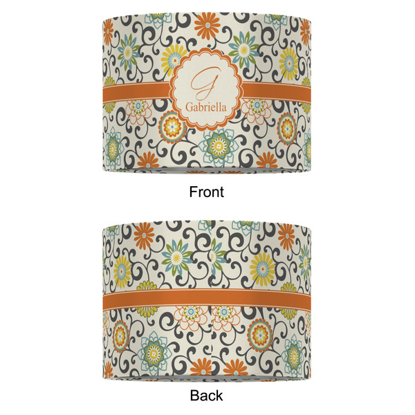 Swirls & Floral 12" Drum Lampshade - APPROVAL (Fabric)