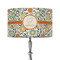 Swirls & Floral 12" Drum Lamp Shade - Fabric (Personalized)
