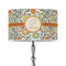Swirls & Floral 12" Drum Lamp Shade - Poly-film (Personalized)