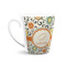 Swirls & Floral 12 Oz Latte Mug - Front