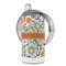 Swirls & Floral 12 oz Stainless Steel Sippy Cups - FULL (back angle)