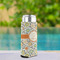 Swirls & Floral Can Cooler - Tall 12oz - In Context