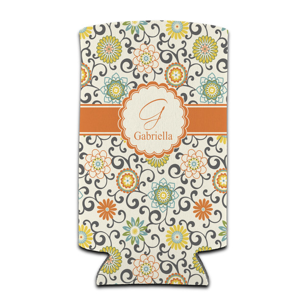 Swirls & Floral 12oz Tall Can Sleeve - Set of 4 - FRONT