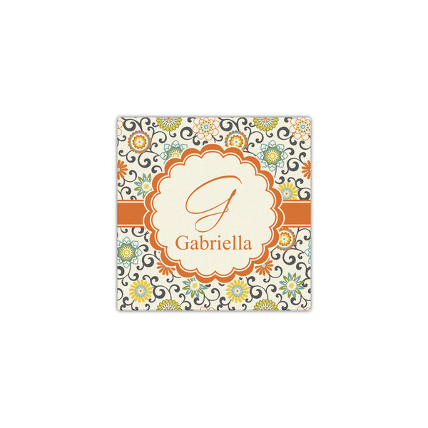 Swirls & Floral 12x12 - Canvas Print - Front View