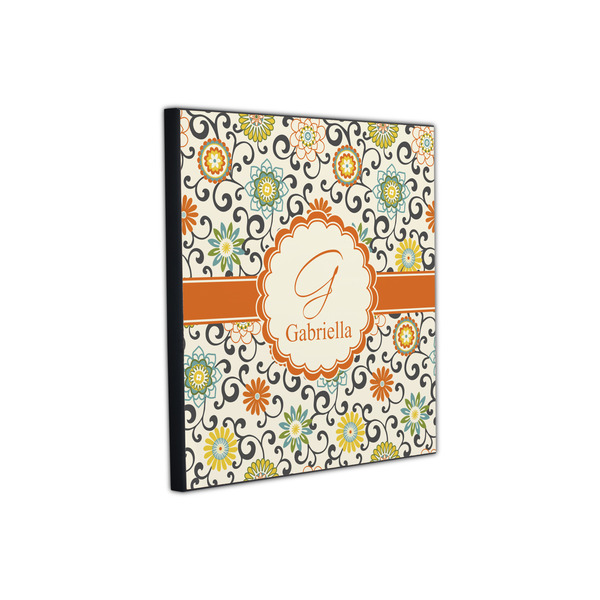 Swirls & Floral 12x12 Wood Print - Angle View