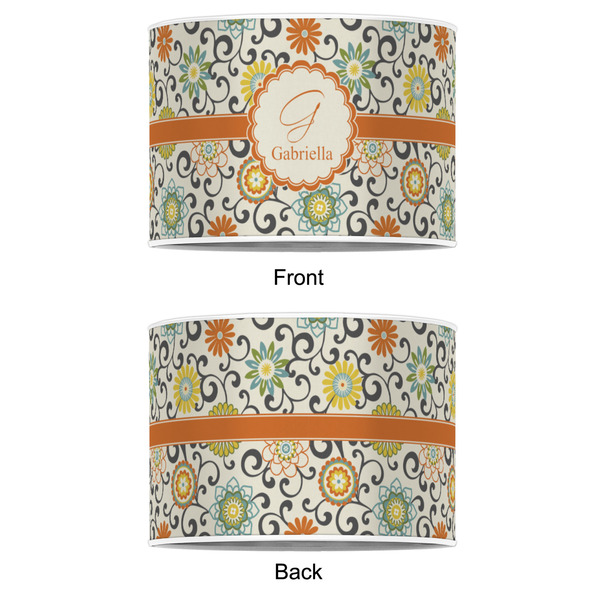 Swirls & Floral 16" Drum Lampshade - APPROVAL (Poly Film)