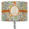 Swirls & Floral 16" Drum Lamp Shade - Fabric (Personalized)