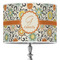 Swirls & Floral Drum Lamp Shade (Personalized)