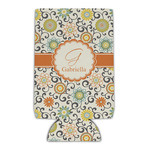Swirls & Floral Can Cooler (Personalized)