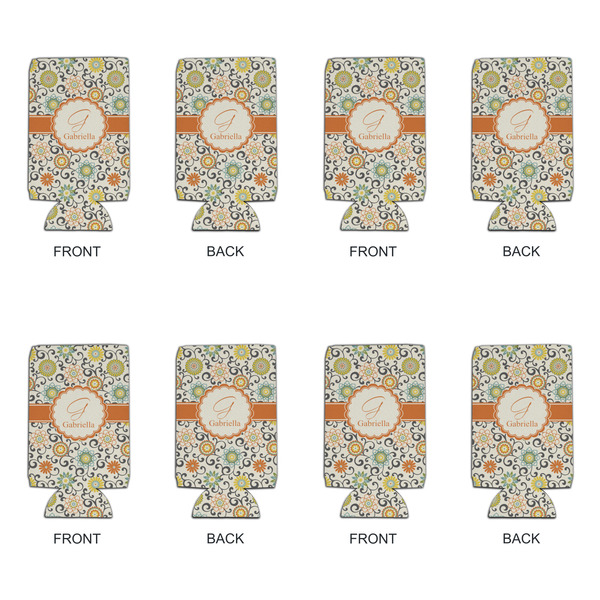 Swirls & Floral 16oz Can Sleeve - Set of 4 - APPROVAL