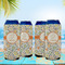 Swirls & Floral 16oz Can Sleeve - Set of 4 - LIFESTYLE