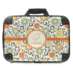 Swirls & Floral Hard Shell Briefcase - 18" (Personalized)