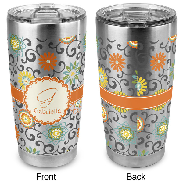 Swirls & Floral 20oz SS Tumbler - Full Print - Approval