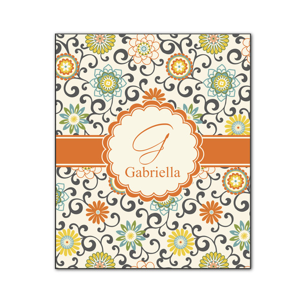 Swirls & Floral 20x24 Wood Print - Front View