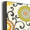 Swirls & Floral 20x30 Wood Print - Closeup