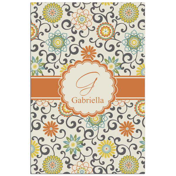 Custom Swirls & Floral Poster - Matte - 24x36 (Personalized)