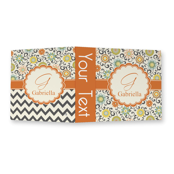 Swirls & Floral 3 Ring Binders - Full Wrap - 2" - OPEN OUTSIDE