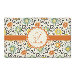 Swirls & Floral 3' x 5' Indoor Area Rug (Personalized)