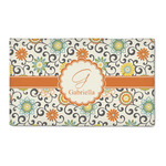 Swirls & Floral 3' x 5' Patio Rug (Personalized)