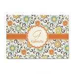 Swirls & Floral 4' x 6' Indoor Area Rug (Personalized)