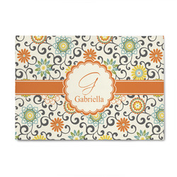 Swirls & Floral 4' x 6' Indoor Area Rug (Personalized)