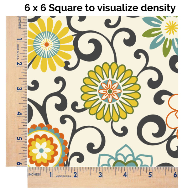 Swirls & Floral 6x6 Swatch of Fabric