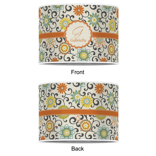 Swirls & Floral 8" Drum Lampshade - APPROVAL (Poly Film)