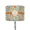 Swirls & Floral 8" Drum Lampshade - ON STAND (Fabric)