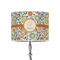 Swirls & Floral 8" Drum Lampshade - ON STAND (Poly Film)