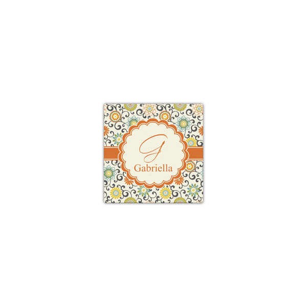 Swirls & Floral 8x8 - Canvas Print - Front View