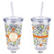 Swirls & Floral Acrylic Tumbler - Full Print - Approval