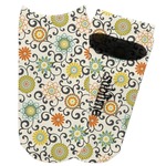 Swirls & Floral Adult Ankle Socks (Personalized)