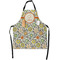 Swirls & Floral Apron With Pockets w/ Name and Initial