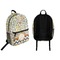 Swirls & Floral Backpack front and back - Apvl