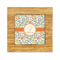 Swirls & Floral Bamboo Trivet with 6" Tile - FRONT