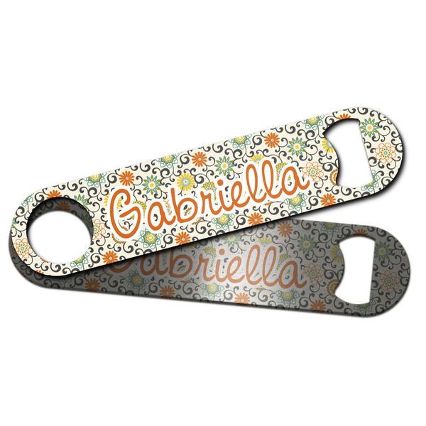 Swirls & Floral Bar Bottle Opener - Main