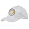 Swirls & Floral Baseball Cap - White (Personalized)
