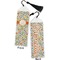 Swirls & Floral Bookmark with tassel - Front and Back