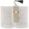 Swirls & Floral Bookmark with tassel - In book